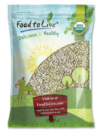 Miniatura 8 de Food to Live Semillas de girasol germinadas orgánicas, 12 libras sin OMG, Kosher, sin cáscara, sin sal, granos crudos, superalimento vegano, comida