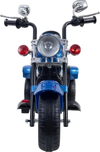 Miniatura 3 de Freddo Motocicleta de juguete, triciclo de motocicleta de 6 V con luces LED, bocinas hacia adelante/marcha atrás, 2 opciones de velocidad, juguetes