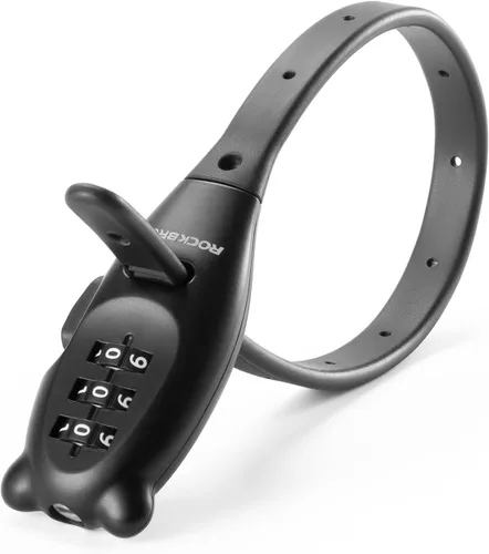 ROCKBROS Cerradura de bicicleta con brida de cremallera, cerradura de cable pequeño, cerraduras ligeras para gabinete de refrigerador con