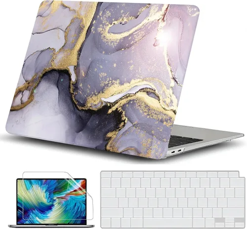 Miniatura 30 de GVTECH Funda para MacBook Air de 13 pulgadas (2010-2017) A1369 A1466 carcasa rígida de plástico, carcasa negra