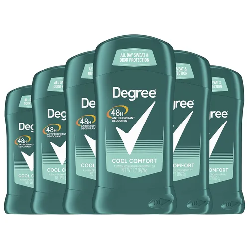 Miniatura 2 de Degree Paquete de 6 desodorantes antitranspirantes originales para hombre, paquete de 6 Cool Comfort 2.7 onzas, paquete de 2 Cool Rush 2.7 onzas