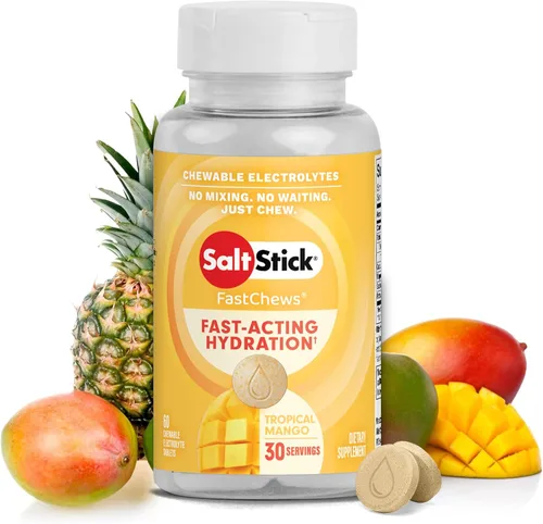 Miniatura 14 de SaltStick FastChews Electrólitos 60 tabletas de electrolitos masticables Tabletas de sal para corredores y nutrición deportiva de resistencia
