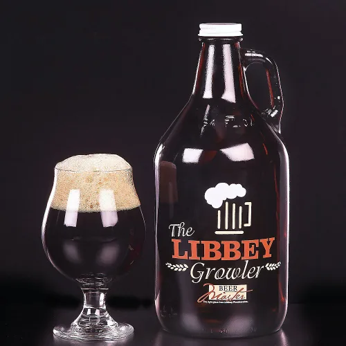 Miniatura 4 de Libbey Ámbar de 64 onzas con tapa de metal blanco