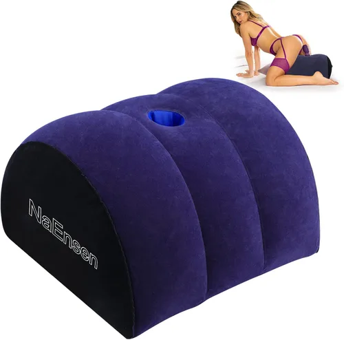 Miniatura 2 de Juguetes sexuales Consolador Almohada Media Luna Adulto ToyMount para Coupe Sexo Mujeres G SpotPosition Cojín multifuncional InflableSupport Almohada