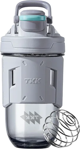 Miniatura 8 de TKK Blender Shaker Bottle 24 onzas con bola mezcladora de plástico para proteínas antes y después del entrenamiento, vaso mezclador de bebidas
