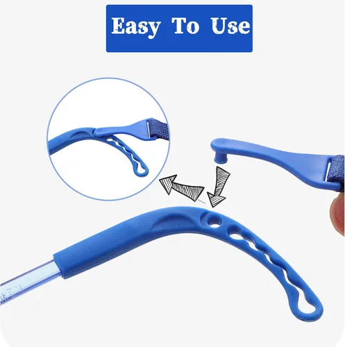 Miniatura 4 de Correa ajustable para lentes para niños, 5 piezas, retenedor de anteojos sin cola, banda para lentes para patillas con agujero