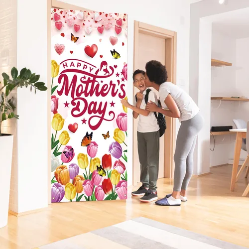 Miniatura 4 de Decoraciones para el Día de la Madre, Día de la Madre, Día de la Madre, decoración de fiesta del día de la madre, 71 x 35 pulgadas