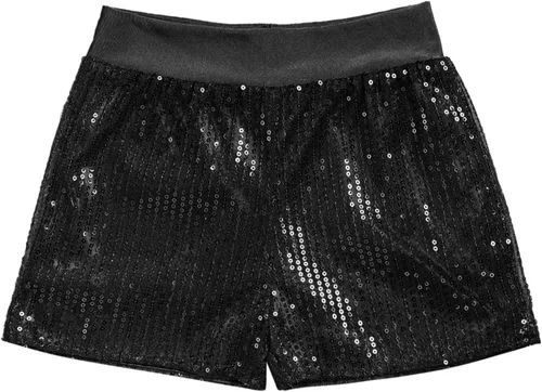 Miniatura 4 de XUNZOO Pantalones cortos de baile de lentejuelas con purpurina para niños y niñas, pantalones cortos de ballet jazz danza yoga gimnasia pantalones