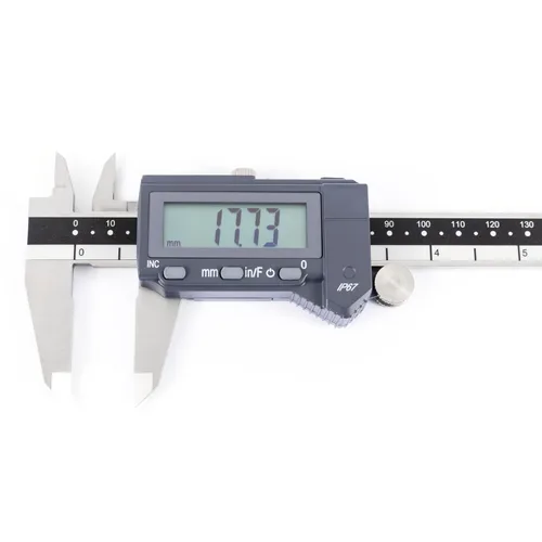 Miniatura 7 de PEC Tools Calibre Digital, Calibre Industrial de Acero Inoxidable de 12 Pulgadas/300mm de Grado, Resistente al Agua IP67 y al Aceite, Apagado
