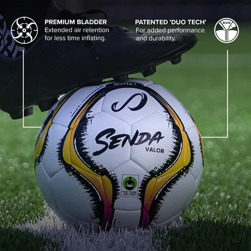 Miniatura 3 de SENDA Balón de fútbol Valor Premium, certificado de comercio justo