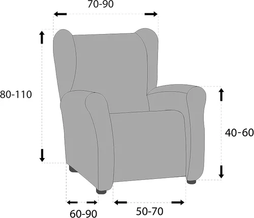 Miniatura 5 de Martina Home Funda para sillón, tela, botella, silla de alas