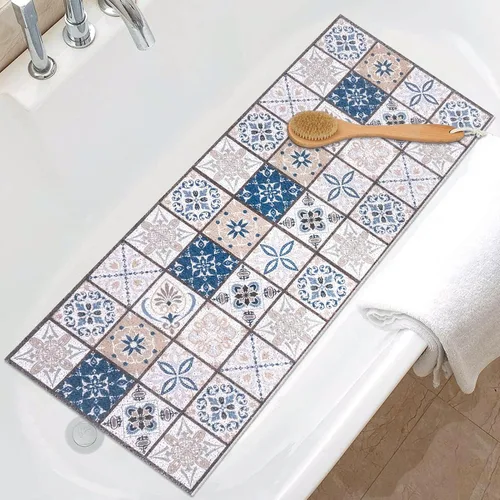 Miniatura 28 de Tapete de ducha antideslizante grande tapete de bañera antideslizante de 24 x 32 pulgadas, tapete de ducha de lufa para ducha interior, almohadilla