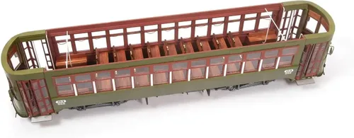Miniatura 4 de OcCre New Orleans Streetcar Modelo Kit - Madera y Metal, Escala 1/24