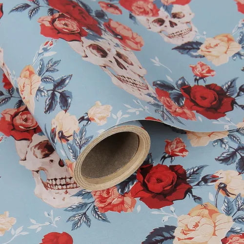 Miniatura 33 de Aimyoo - Rollo de papel de regalo floral kraft - Rollo jumbo - 30 pulgadas x 33 pies - Papel de regalo vintage con flores para todas las ocasiones