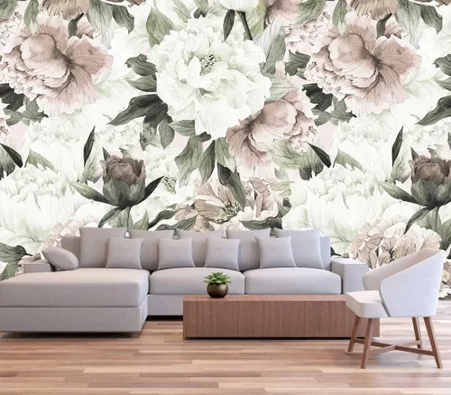 Miniatura 34 de Reyhui - Mural de pared con imagen de bosque y arroyo, papel tapiz grande con escena natural para dormitorio, sala de estar, fondo de TV, sofá