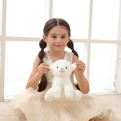 Miniatura 4 de Apricot Lamb Toys - Peluche de oveja de cordero crema con orejas suaves y esponjosas (cordero crema, 8 pulgadas)