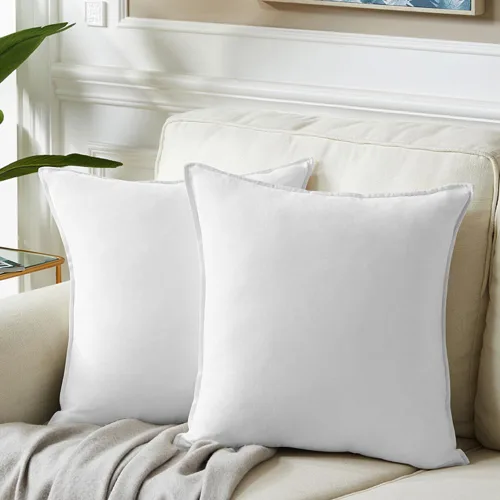 Miniatura 8 de Fancy Homi - Paquete de 2 fundas de almohada decorativas azul real de 14x14 pulgadas para sala de estar, sofá cama, sofá, decoración moderna bohemia
