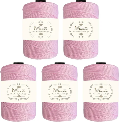 Miniatura 75 de Cordón de macramé premium de poliéster 3 mm × 218 yardas, cordón de macramé 100% polipropileno de 3 mm, ideal para crochet, colgadores de pared, 30