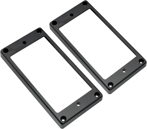 Miniatura 3 de Musiclily Pro Anillos de montaje para pastillas Humbucker de fondo plano de plástico, juego de bastidor de puente y mástil para guitarra eléctrica