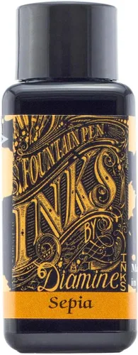 Miniatura 3 de Tinta embotellada para pluma estilográfica Diamine, 30 ml - Ámbar