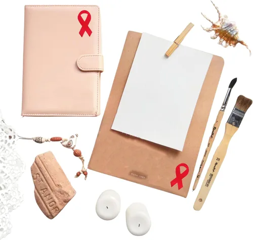 Miniatura 5 de 250 calcomanías de concientización en forma de cinta roja para concientización del corazón, SIDA/VIH y recaudación de fondos, perfectas