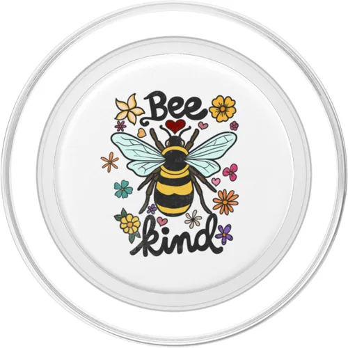 Miniatura 2 de Cool Bee Kind Flower Funny Bumble Bee Women Girls PopSockets MagSafe PopGrip for iPhone