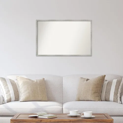 Miniatura 15 de Amanti Art Espejo de baño blanco para sobre el fregadero, 32 x 45 pulgadas, espejo de tocador rectangular blanco esbelto, marco de madera moderno