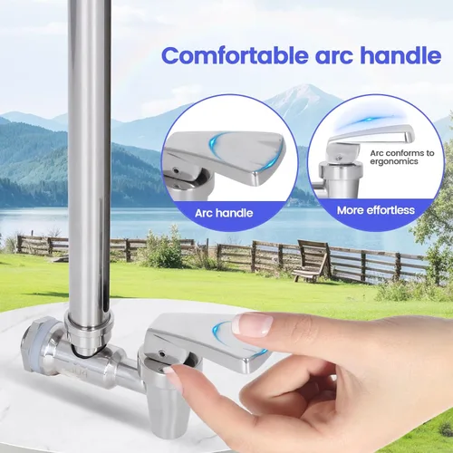 Miniatura 5 de Espiga de vidrio de visión de acero inoxidable 304 de 13 pulgadas, compatible con Berkey, Purewell, ProOne y otros sistemas de filtración de agua