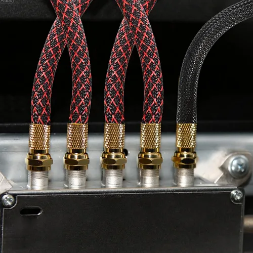 Miniatura 4 de 6 rollos de telar de alambre trenzado de 96 pies con 127 tubos termorretráctiles, cubiertas de cable para mascotas, organizador de cables expandible