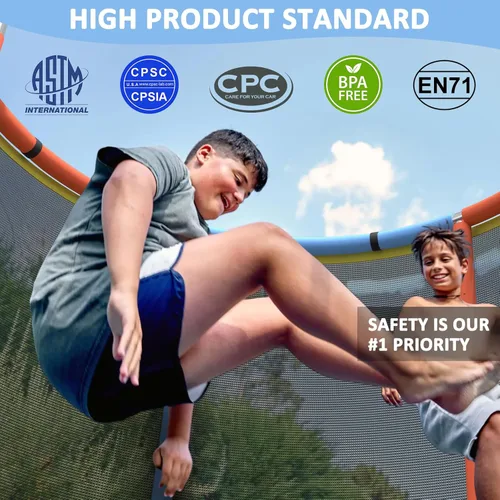 Miniatura 3 de Trampolín infantil de 60 pulgadas para niños de 2 a 4 años, mini trampolín de 5 pies para interiores con pelota de baloncesto, barra de gimnasia