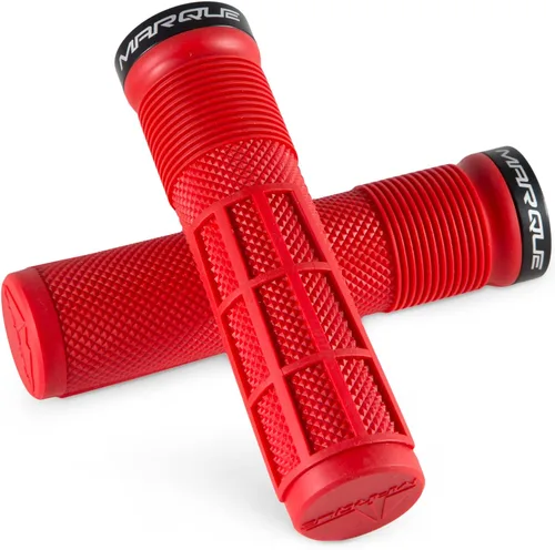 Miniatura 11 de MARQUE Race Mountain Bike Handlebar Grips – Collar de anillo de bloqueo único MTB y BMX para manillar de bicicleta con agarre antideslizante