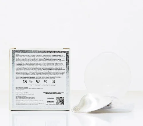 Miniatura 2 de Moogco The Original Silver Nursing Cups - Protectores de pezones para lactancia recién nacido, esenciales para la lactancia materna, imprescindibles