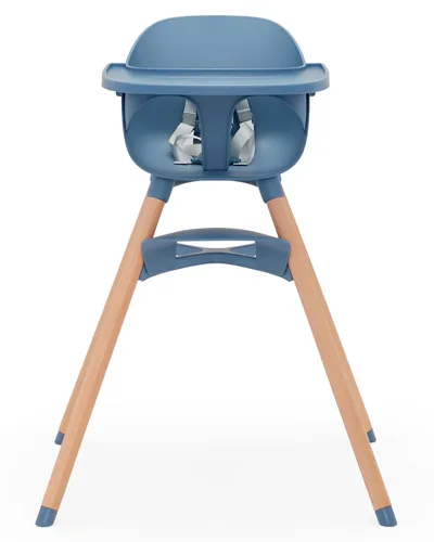 Lalo The Chair Silla alta convertible 3 en 1 para bebés y niños pequeños, bandeja apta para lavavajillas, reposapiés ajustable, arándano