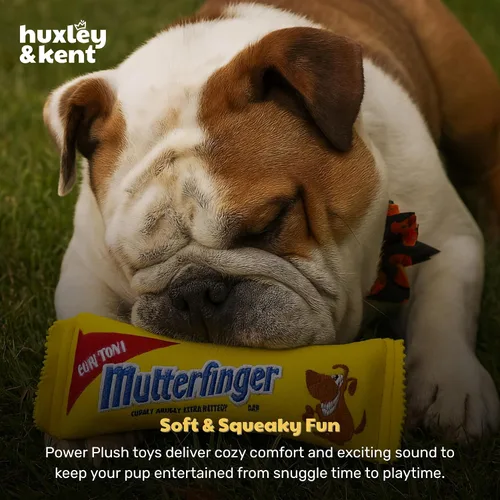 Miniatura 7 de Huxley & Kent Juguete Divertido para Perros con Chirriador – Juguetes de Felpa Power Plush con Sonido para Perros Pequeños, Medianos y Grandes