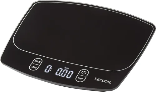 Miniatura 10 de Taylor Báscula de cocina digital impermeable, 11 libras, color negro