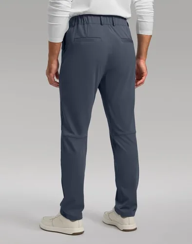 Miniatura 3 de Soothfeel Pantalones de golf para hombre con 5 bolsillos, ajustados, elásticos, casuales, de viaje, pantalones de trabajo para hombre