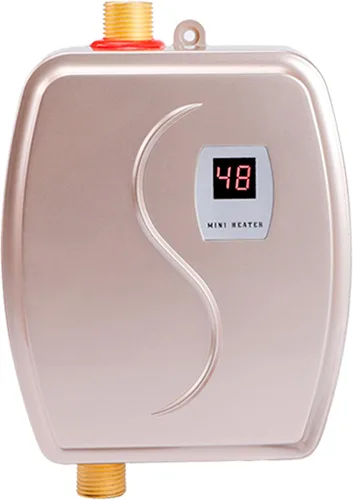 Calentador de agua eléctrico sin tanque, 110 V, 3000 W, mini calentador de agua caliente instantáneo con pantalla LED para baño, cocina, grifo de