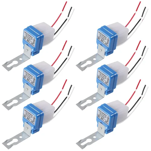 Miniatura 8 de Interruptor de fotocélula de 12 V 10 A, interruptor automático de sensor de luz de fotocélula de encendido/apagado automático, interruptor de luz a