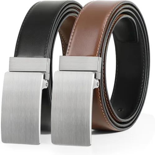Miniatura 8 de Cinturones de vestir de cuero para hombre con hebilla reversible Cinturón de jeans casual