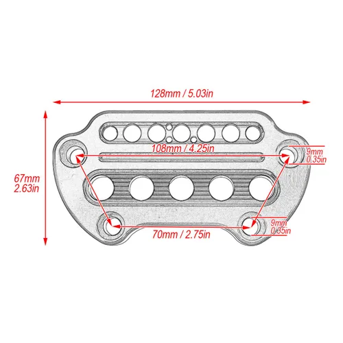 Miniatura 5 de Indicador de montaje lateral del velocímetro Abrazadera para Harley Sportster XL883 1200 1993-2020