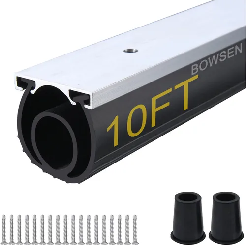 BOWSEN Juntas de puerta de garaje resistentes a la intemperie U+O con forma de anillo universal, burlete de goma para puerta de garaje con juego de