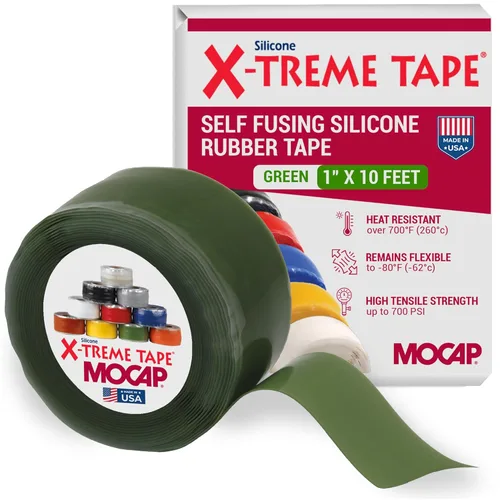 Miniatura 13 de X-Treme Tape MOCAP Cinta Eléctrica de Servicio Pesado, Goma de Silicona Autofusible, Cinta Flexible Impermeable y Aislante, Eléctrica para Negro
