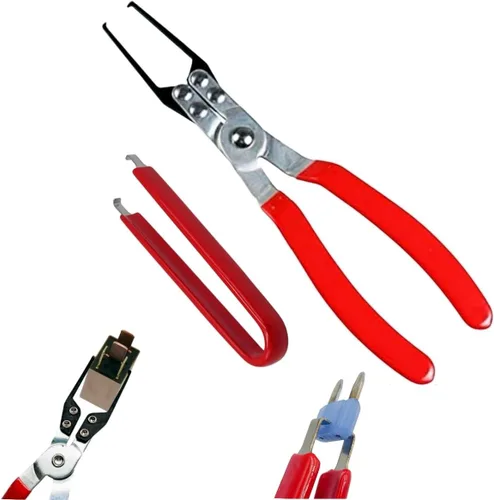 Pinzas extractoras de relé y fusibles, herramienta extractora de fusibles FMM para automóviles, herramienta extractora de terminales de batería y