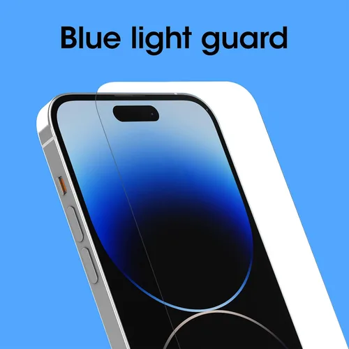 Miniatura 5 de OtterBox AMPLIFY - Protector de pantalla de cristal antimicrobiano con luz azul para iPhone 14 Pro (solamente), respuesta táctil impecable