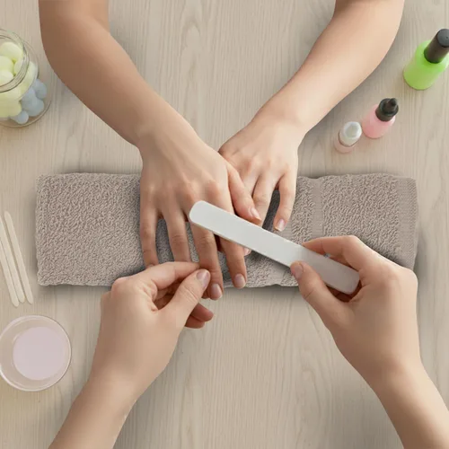 Miniatura 4 de Paquete de 24 Toallas de Mano Arena 100% Algodón Toalla de Spa – 16x26 pulgadas Toallas Faciales Altamente Absorbentes Gimnasio, Toalla para Cabello
