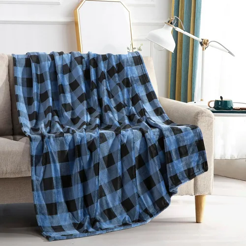 Miniatura 12 de Elegant Comfort Velvet Touch Ultra Lujosa Manta/Frazada de Vellón con Estampado Navideño de Vacaciones - 50 x 60 pulgadas, (Flor de Pascua), 50 x 60