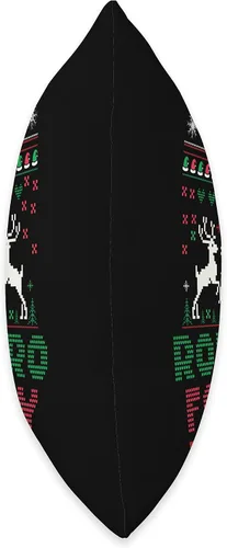 Miniatura 2 de Ugly Christmas shirt Romero Divertida almohada de Navidad fea a juego, con nombre de familia, 16 x 16 pulgadas, multicolor