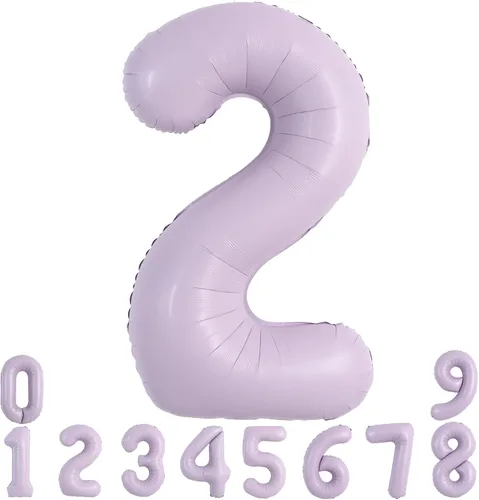Miniatura 132 de TONIFUL 40 Inch Pastel Blue Number 8 Foil Balloons Large Mylar Foil Digital 8 Balloons for 8th Birthday, Gender Neutral Party, Baby Shower, Oro rosa