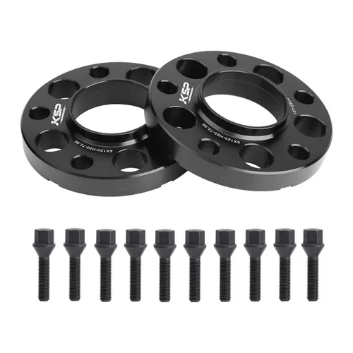 Miniatura 9 de Espaciadores de rueda KSP PERFORMANCE 5X120mm, espaciador forjado de ajuste de 12.7mm centrado en el cubo para E36 E46 E90 E92 E60, 2 piezas de 1/2