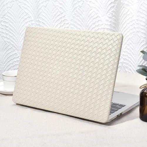 Miniatura 14 de Seorsok Funda compatible con MacBook Air de 13 pulgadas 2022-2018 versión A1932 A2179 M1 A2337 Touch ID, elegante funda rígida de plástico de cuero